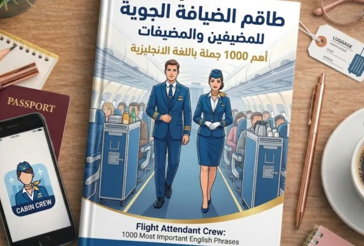 طاقم الضيافة الجوية للمضيفين ومضيفات  الطيران (Cabin Crew): اهم 1000 جملة ومصطلح باللغة الانجليزية