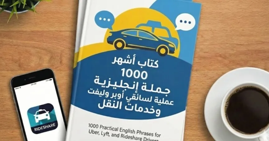  لسائقي أوبر وليفت وخدمات النقل اشهر  1000 جملة انجليزية  عملية