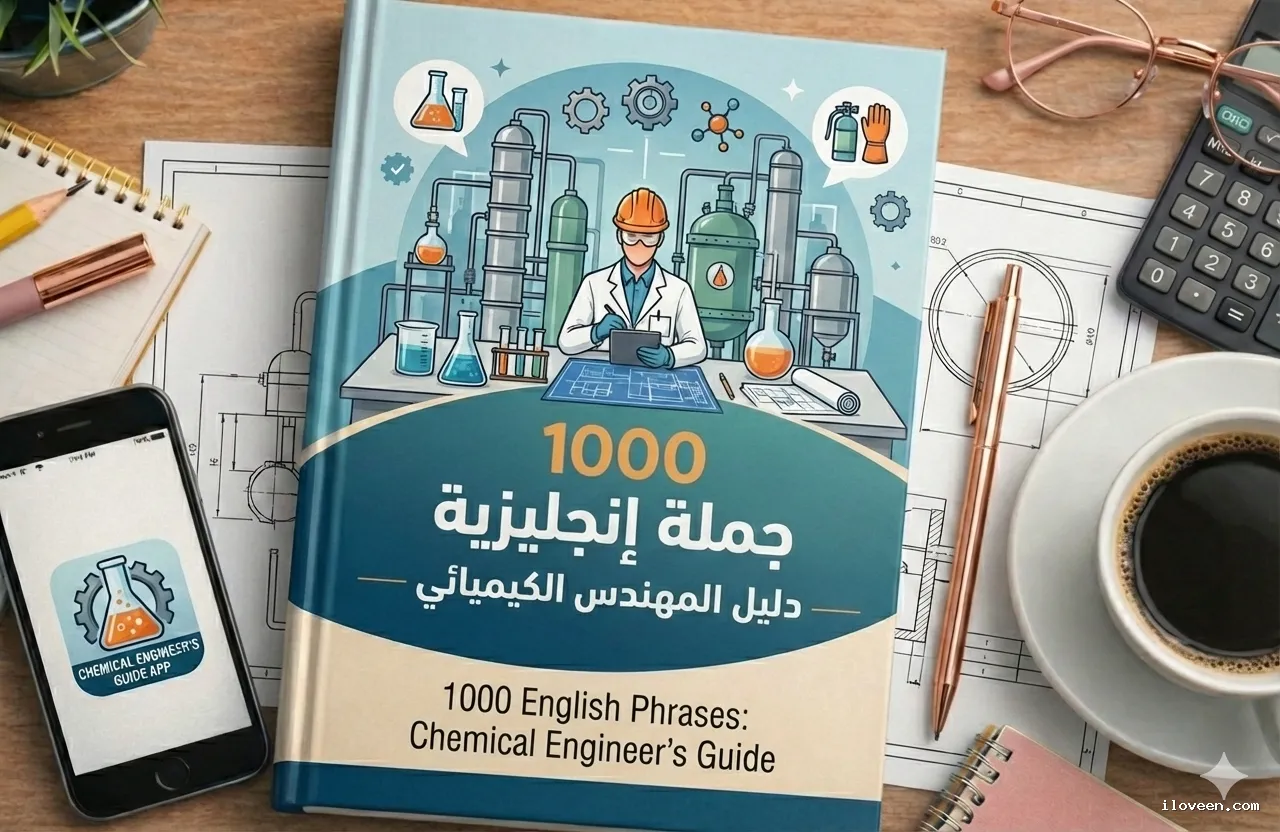 دليل المهندس الكيميائي: 1000 جملة إنجليزية للمحترفين في بيئة العمل