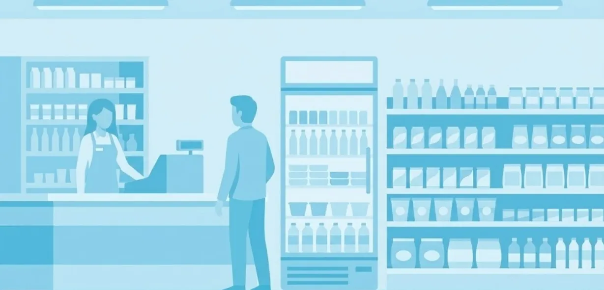 دليل المحادثة الإنجليزية الشامل للعمل في محلات البقالة والميني ماركت: 300 جملة احترافية