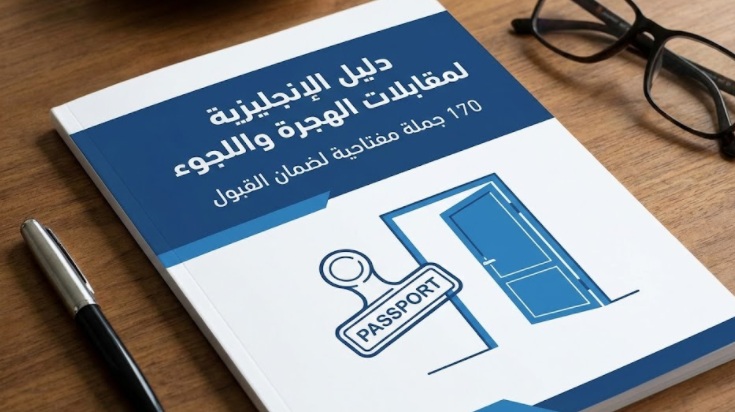 دليل الإنجليزية لمقابلات الهجرة واللجوء: 170 جملة مفتاحية لضمان القبول
