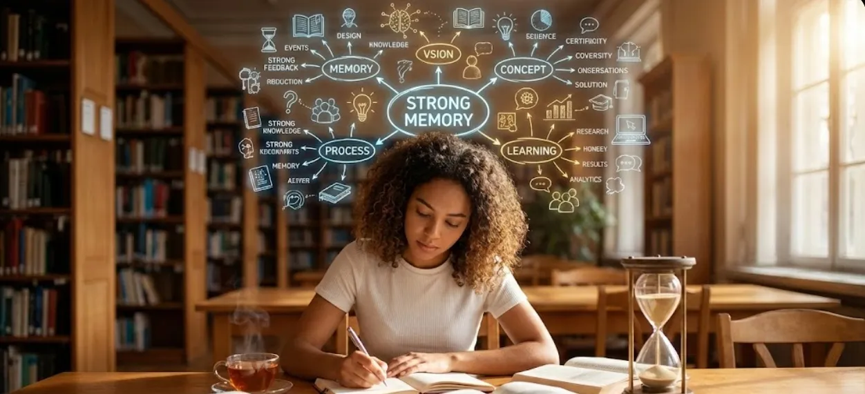 آليات ترسيخ المفردات والقواعد الإنجليزية: دليل المذاكرة دون نسيان