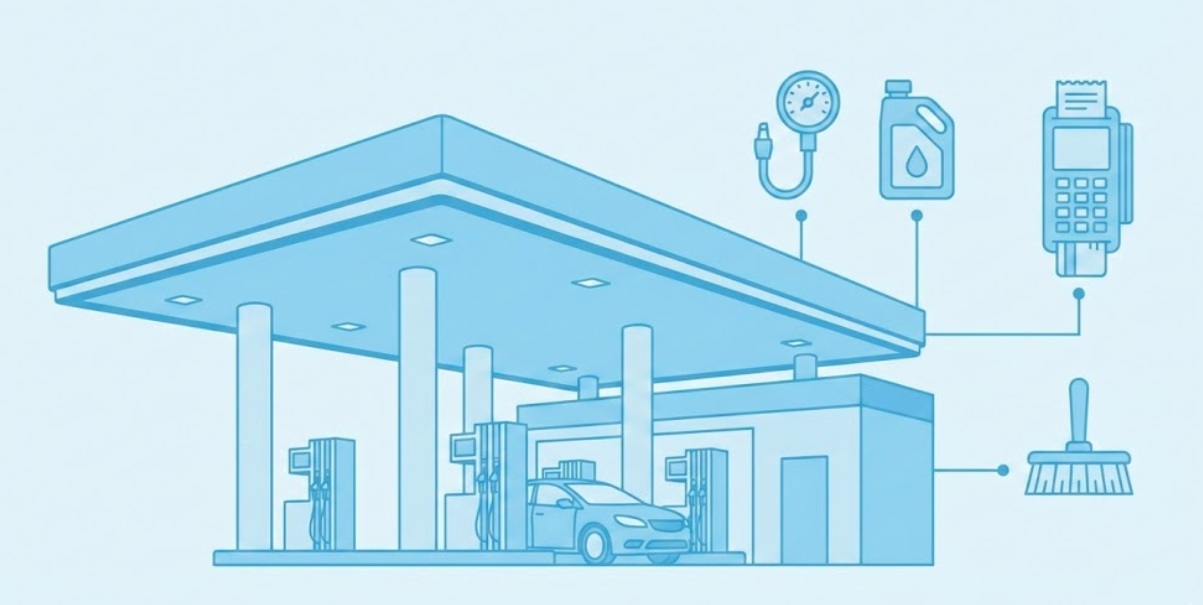 دليل المحادثة الشامل في محطات الوقود: أهم 200 جملة إنجليزية مترجمة