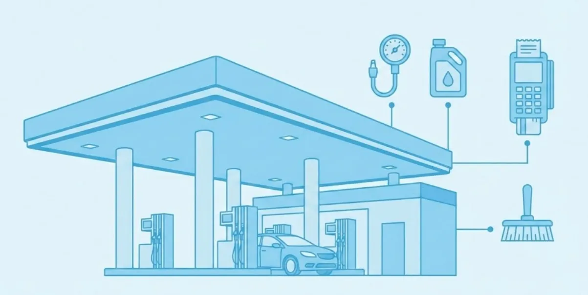 دليل المحادثة الشامل في محطات الوقود: أهم 200 جملة إنجليزية مترجمة