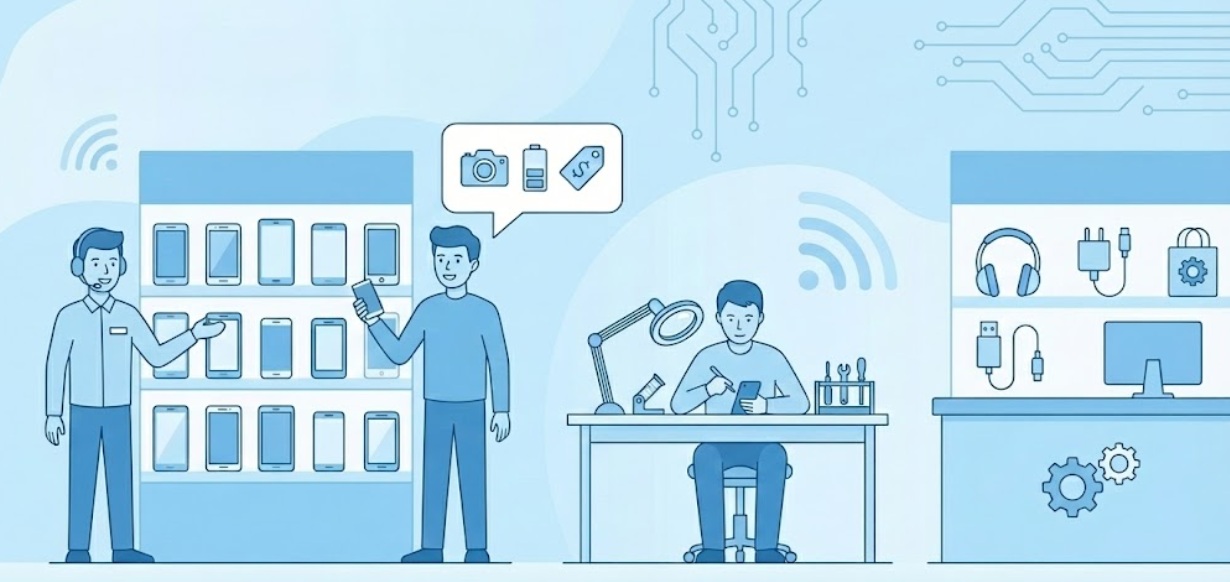 دليل الإنجليزية اليومية للعمل في متاجر الهواتف