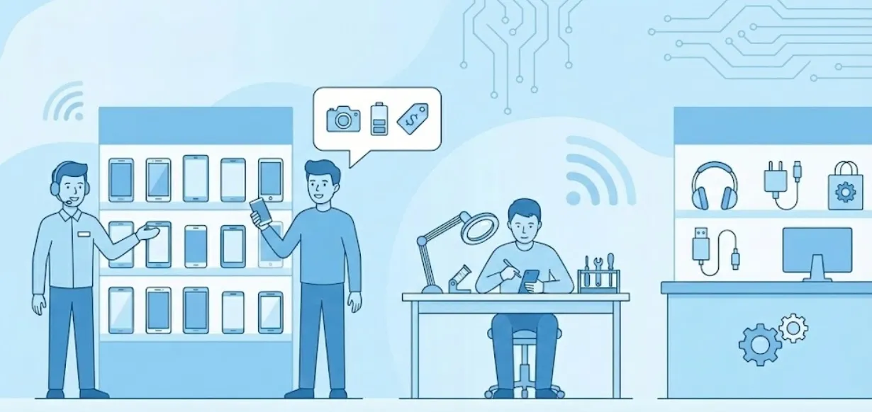 دليل الإنجليزية اليومية للعمل في متاجر الهواتف