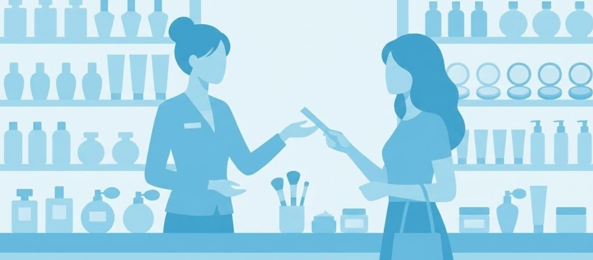 دليل المحادثة الإنجليزية في محلات العطور والتجميل: 300 جملة احترافية للتميز في المبيعات